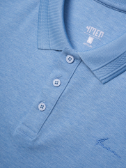 Áo Polo Cá Sấu Thêu Chữ Ký Form Regular PO087 Màu Xanh Biển