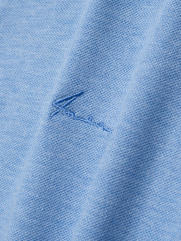 Áo Polo Cá Sấu Thêu Chữ Ký Form Regular PO087 Màu Xanh Biển