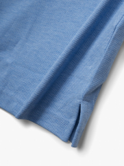 Áo Polo Cá Sấu Thêu Chữ Ký Form Regular PO087 Màu Xanh Biển