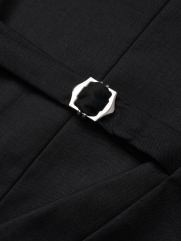 Áo Gile Trơn 4 Nút Form Slimfit AG036 Màu Đen