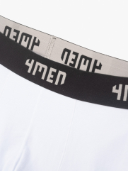 Quần Boxer Slimfit Phối QL056 Màu Trắng