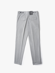 Quần Tây Sidetab Form Slim-Cropped QT056 Màu Xám