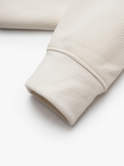 Áo Hoodie May Đắp Basic Form Regular AH003 Màu Kem