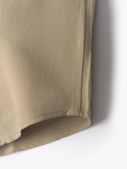 Áo Sơ Mi Tay Dài Rã Phối Form Regular SM139 Màu Be