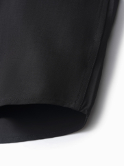 Áo Sơ Mi Tay Dài Rã Phối Form Regular SM139 Màu Đen