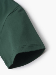 Áo Thun Cổ Tròn Trơn Form Slimfit AT132 Màu Xanh Lá