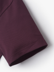 Áo Thun Rã Phối May Tag Form Slimfit AT144 Màu Đỏ Mận