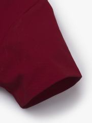 Áo Thun Thêu Still Life Bo Cổ Kiểu Form Slimfit AT143 Màu Đỏ