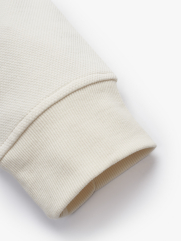 Áo Hoodie Rã Phối Thêu Home Is Form Regular AH004 Màu Kem