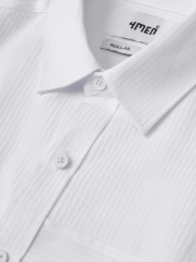 Áo Sơ Mi Sọc Tay Dài Rã Phối Form Regular SM143 Sọc Trắng