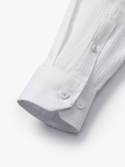 Áo Sơ Mi Sọc Tay Dài Rã Phối Form Regular SM143 Sọc Trắng