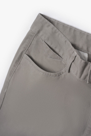 Quần Kaki Túi Nhỏ Kiểu Form Slimfit QK026 Màu Xám