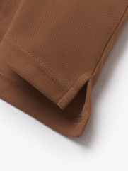 Áo Polo Tổ Ong Phối Bo Dệt Kiểu Form Slimfit PO124 Màu Cam