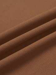 Áo Polo Tổ Ong Phối Bo Dệt Kiểu Form Slimfit PO124 Màu Cam