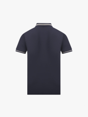 Áo Polo Tổ Ong Phối Bo Dệt Kiểu Form Slimfit PO124 Màu Xanh Đen