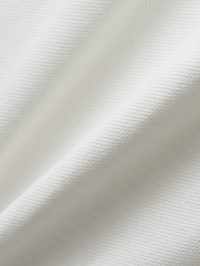 Áo Thun Phối Bo Dệt Sọc Form Slimfit AT145 Màu Trắng