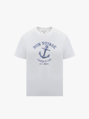 Áo Thun In Graphic Mỏ Neo Lớn Form Regular AT147 Màu Trắng