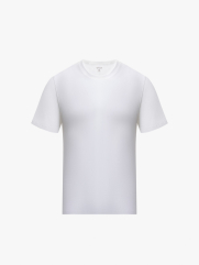 Áo Thun Cổ Tròn Trơn Form Slimfit AT132 Màu Trắng