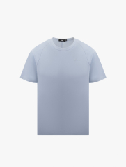 Áo Thun Rã Vai Thêu Chữ Ký 4MEN Ở Ngực Form Regular AT154 Màu Xám Xanh