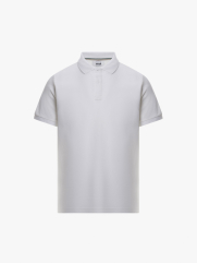 Áo Polo Trơn Signature Phối Dây Sọc Form Regular PO134 Màu Trắng