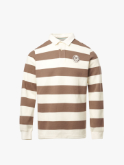 Áo Rugby Shirt Sọc To In Logo Preppy Heritage Ở Ngực Form Regular PO152 Sọc Nâu