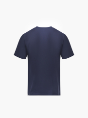 Áo Thun In Logo Tròn 4M Form Slimfit AT161 Màu Xanh Đen