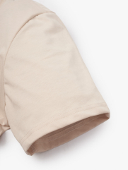 Áo Thun Cổ Tròn In Chữ Stay Strong Form Regular AT162 Màu Be