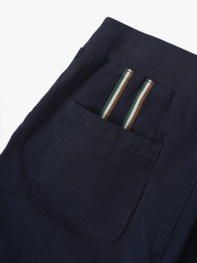 Quần Jogger Kaki Lưng Thun Gắn Tag Da Tam Giác Form Regular JO016 Màu Xanh Đen