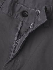 Quần Kaki Trơn Signature Gắn Tag Kim Loại Form Slimfit QK028 Màu Xám Đậm