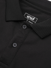 Áo Polo Vải Modal Thêu 4MEN Club Tay Áo Form Slimfit PO138 Màu Đen