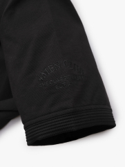 Áo Polo Vải Modal Thêu 4MEN Club Tay Áo Form Slimfit PO138 Màu Đen