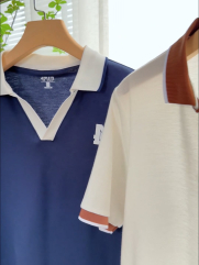 Áo Polo Cổ Tim In Chữ M Form Regular PO147 Màu Xanh Đen