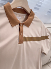 Áo Polo Vải Rayon In Logo M Form Slimfit PO143 Màu Be