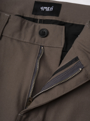 Quần Kaki Slimfit Trơn QK018 Màu Nâu Đậm