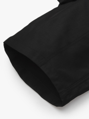 Quần Short Kaki Lưng Thun Xếp Ly Form Regular QS065 Màu Đen