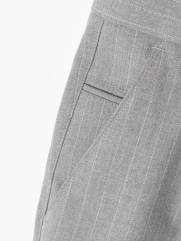 Quần Tây Sọc Túi Nắp Sau Form Slimfit QT061 Màu Xám