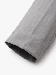 Quần Tây Sọc Túi Nắp Sau Form Slimfit QT061 Màu Xám