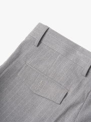 Quần Tây Sọc Túi Nắp Sau Form Slimfit QT061 Màu Xám