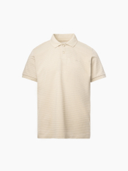 Áo Polo Gân Thêu Chữ Pelagos Form Regular PO155 Màu Be Nhạt