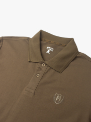 Áo Polo Modal In Logo M Form Slimfit PO157 Màu Nâu