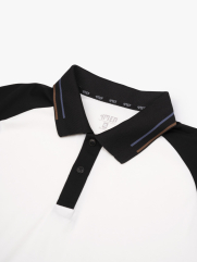 Áo Polo Rayon Bo Sọc Form Slimfit PO161 Màu Trắng