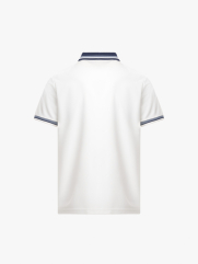 Áo Polo Rayon In Logo Tròn 4M Form Regular PO160 Màu Trắng