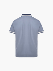 Áo Polo Rayon In Logo Tròn 4M Form Regular PO160 Màu Xanh Đá