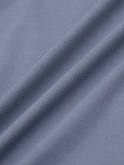 Áo Polo Rayon In Logo Tròn 4M Form Regular PO160 Màu Xanh Đá