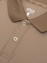 Áo Polo Rayon Nanh Sói Form Slimfit PO162 Màu Be