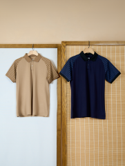 Áo Polo Rayon Nanh Sói Form Slimfit PO162 Màu Be