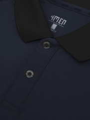 Áo Polo Rayon Nanh Sói Form Slimfit PO162 Màu Xanh Đen