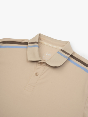 Áo Polo Rayon Phối 2 Sọc Ở Vai Form Regular PO158 Màu Be