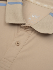 Áo Polo Rayon Phối 2 Sọc Ở Vai Form Regular PO158 Màu Be