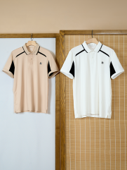 Áo Polo Rayon Rã Phối In Logo M Form Regular PO163 Màu Trắng